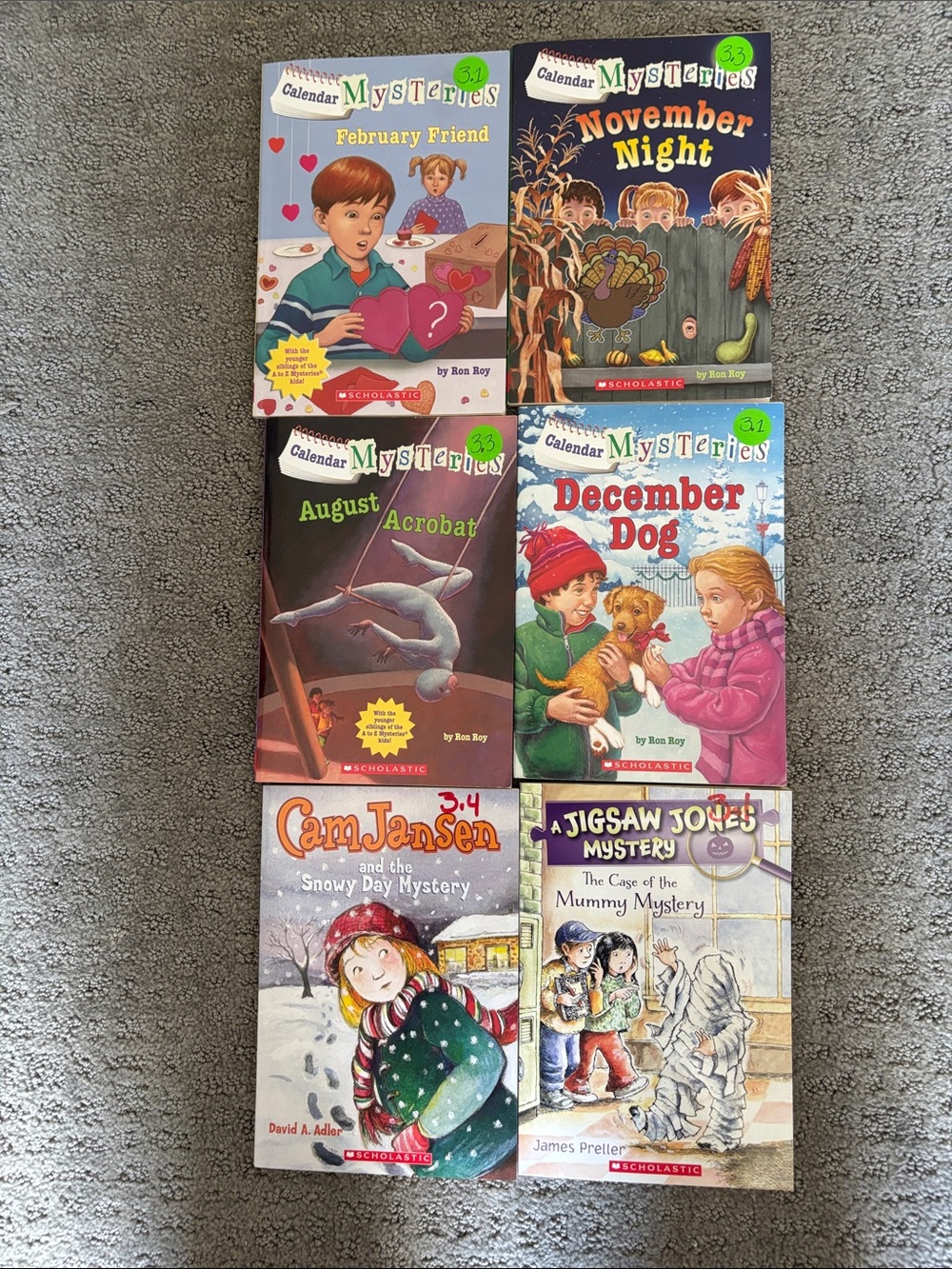 Lot of 6 3rd grade level mysteries